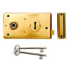 Yale P401 Rim Lock Polished Brass Finish 138 x 76mm Visi