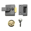 Yale P85 Deadlocking Nightlatch DMG Satin Chrome Cylinder 40mm Boxed