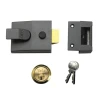 Yale P89 Deadlock Nightlatch DMG Brass Cylinder 60mm Backset Visi