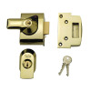 BS2 Nightlatch British Standard Lock 40mm Brasslux Finish Visi