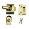 BS2 Nightlatch British Standard Lock 40mm Brasslux Finish Visi
