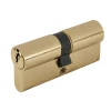 Yale Euro Double Cylinder Kitemark 35 x40 (85mm) Polished Brass Visi