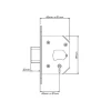 Yale PM562 Hi-Security BS 5 Lever Mortice Dead Lock 80mm 3in Polish Brass