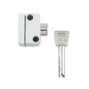 8K102 Push Button Window Lock White Finish Visi