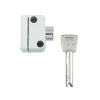 8K102 Push Button Window Lock White Finish Visi