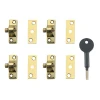 8K118 Economy Window Lock Electro Brass Finish Pack Of 4 Visi