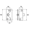 8K118 Economy Window Lock Electro Brass Finish Pack Of 4 Visi