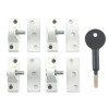 Yale 8K118 Economy Window Lock White Finish Pack of 4 Visi