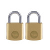 Yale Brass Padlock 20mm (2 Pack)