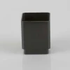 Pipe Socket Square 65mm - Black