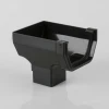 Stop End Outlet Square 114mm - Black