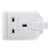 Masterplug Heavy Duty White Trailing Socket 1 Gang