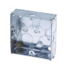 Metal Back Box Single Socket 25mm
