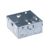 Metal Back Box Single Socket 35mm