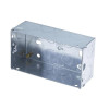 Metal Back Box Double Socket 47mm