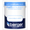 BERGER MATT BRILLIANT WHITE 3 LITRES