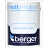 BERGER MATT BRILLIANT WHITE 5 litres