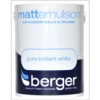 BERGER MATT BRILLIANT WHITE 5 litres
