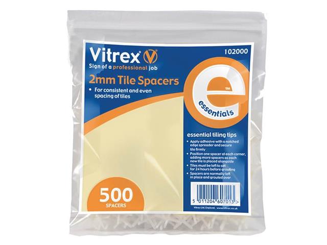 Vitrex Essential Tile Spacers 4mm Pack of 350 VIT102010 